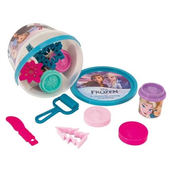 AS Πλαστελίνη Disney Frozen Κουβαδάκι Με 4 Βαζάκια Και 8 Εργαλεία 200g 3+ Χρονών (1045-03602)