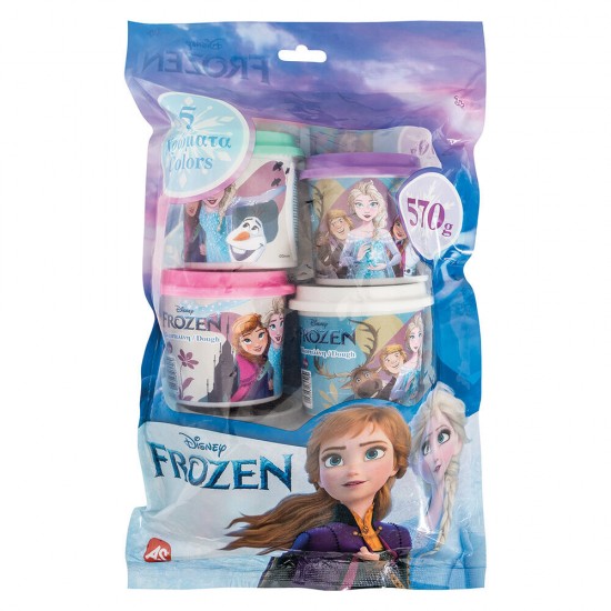 AS Πλαστελίνη Disney Frozen Σακουλάκι Με 5 Βαζάκια Και Καπάκια Καλουπάκια 570gr Για 3 Χρονών και άνω (1045-03608)