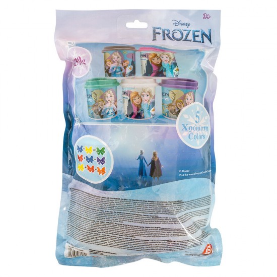 AS Πλαστελίνη Disney Frozen Σακουλάκι Με 5 Βαζάκια Και Καπάκια Καλουπάκια 570gr Για 3 Χρονών και άνω (1045-03608)