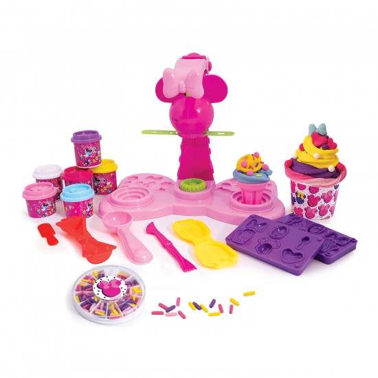 AS Πλαστελίνη Disney Minnie Παγωτοπλαστελίνα Με 6 Βαζάκια-Καπάκια Καλουπάκια 256g και Sprinkles Για 3 ετών και άνω (1045-03617)