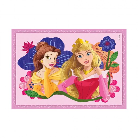 As Clementoni Παιδικό Παζλ 4 in 1 Supercolor Disney Πριγκίπισσες 12-16-20-24 τμχ (1200-21517)
