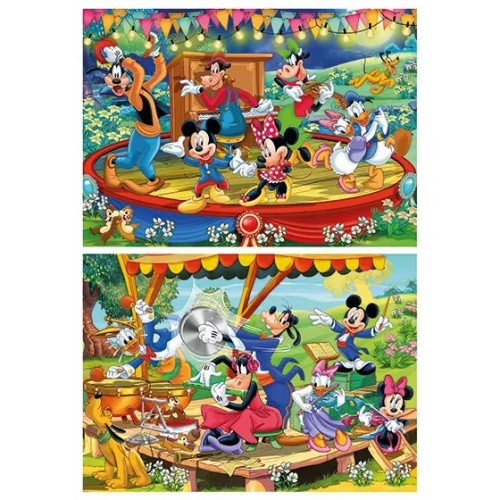 As Clementoni Παιδικό Παζλ Super Color Mickey And Friends 2x60 τμχ (1200-21620)