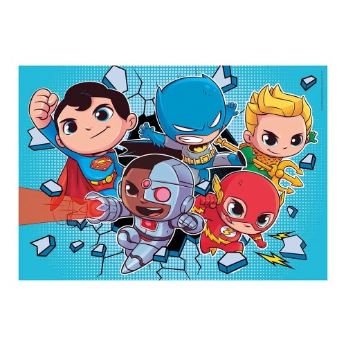 As Clementoni Παιδικό Παζλ Supercolor DC Comics Super Friends 2x60 τμχ (1200-21624)