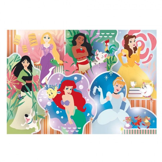 As Clementoni Παιδικό Παζλ Maxi Super Color Πριγκίπισσες 24 τμχ (1200-24232)