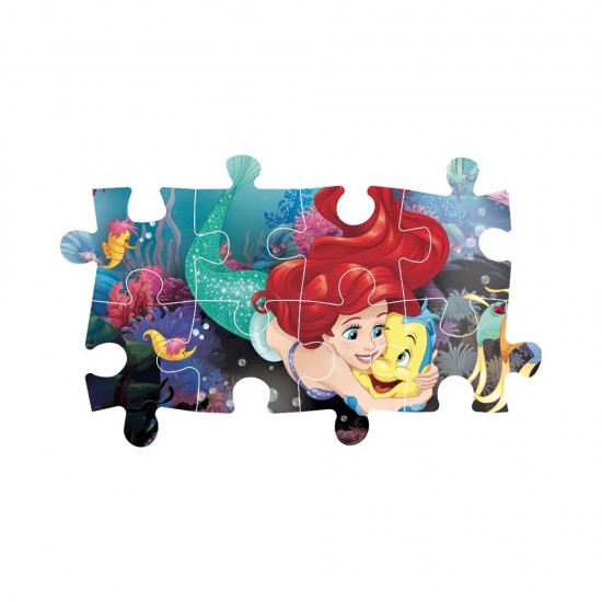 As Clementoni Παιδικό Παζλ Maxi Supercolor Disney Η Μικρή Γοργόνα 24 τμχ (1200-24243)
