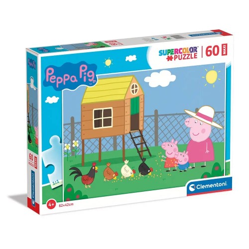 As Clementoni Παιδικό Παζλ Maxi Supercolor Peppa Pig 60 τμχ (1200-26590)