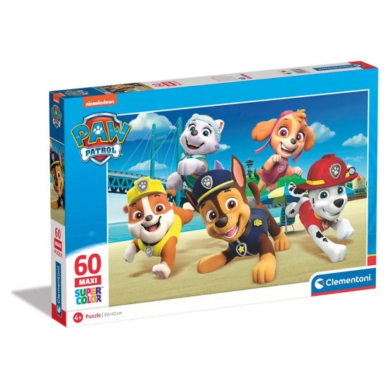 As Clementoni Παιδικό Παζλ Maxi Supercolor Nickelodeon Paw Patrol 60 τμχ (1200-26591)