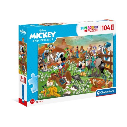 As Clementoni Παιδικό Παζλ Maxi Super Color Mickey And Friends 104 τμχ (1210-23759)