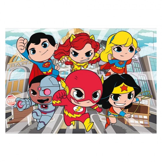 As Clementoni Παιδικό Παζλ Maxi Super Color Superfriends 104 τμχ (1210-25720)