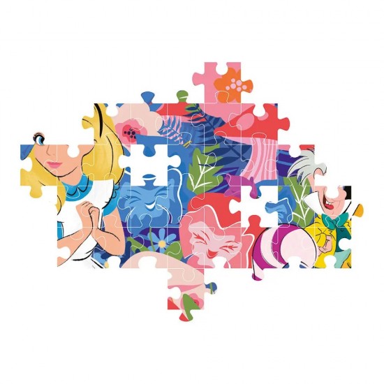 As Clementoni Παιδικό Παζλ Supercolor Disney Αλίκη Στη Χώρα Των Θαυμάτων 104 τμχ (1210-25748)