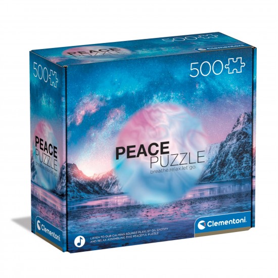 As Clementoni Παζλ Peace Puzzles Light Blue 500 τμχ (1220-35116)