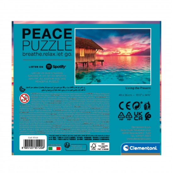 As Clementoni Παζλ Peace Puzzles The Present 500 τμχ (1220-35120)