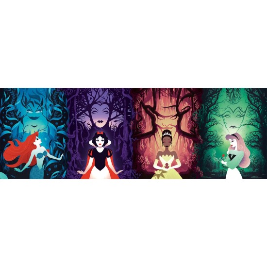 As Clementoni Παζλ Panorama Disney Πριγκίπισσες 1000 τμχ (1220-39722)