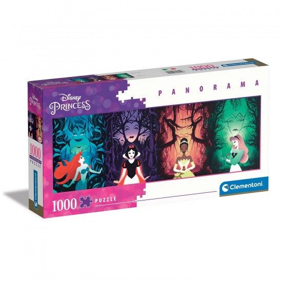As Clementoni Παζλ Panorama Disney Πριγκίπισσες 1000 τμχ (1220-39722)