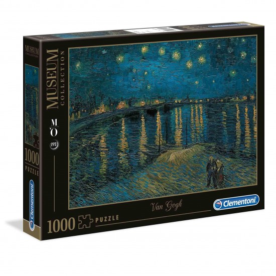 As Clementoni Παζλ Museum Collection Van Gogh: Έναστρη Νύχτα Πάνω Από Το Ρήνο 1000 τμχ (1260-39789)