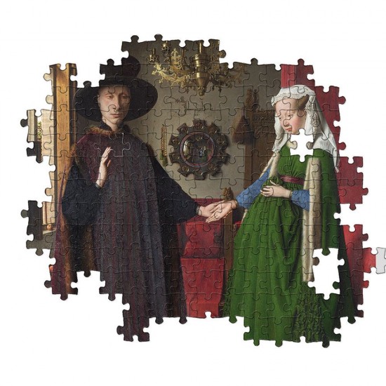 As Clementoni Παζλ Museum Collection Van Eyck: Ο Γάμος Των Αρνολφίνι 1000 τμχ (1260-39663)