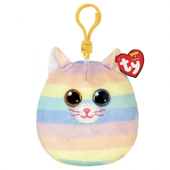 As TY Squishy Beanies Heather Χνουδωτό Κλιπ Γατούλα Πολύχρωμο (1607-39561)