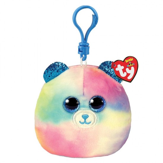 As TY Squishy Beanies Hope Χνουδωτό Κλιπ Αρκουδάκι Παστέλ (1607-39566)