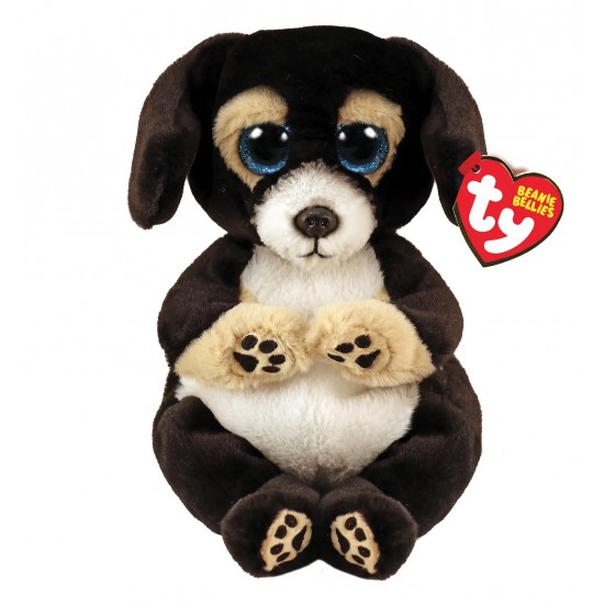 As TY Beanie Bellies Ranger Χνουδωτό Σκυλάκι Μαύρο 15εκ (1607-40700)