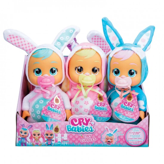 As Cry Babies Tiny Cuddles Λαγουδάκια Διαδραστική Κούκλα Κλαίει Με Αληθινά Δάκρυα (4104-90853)