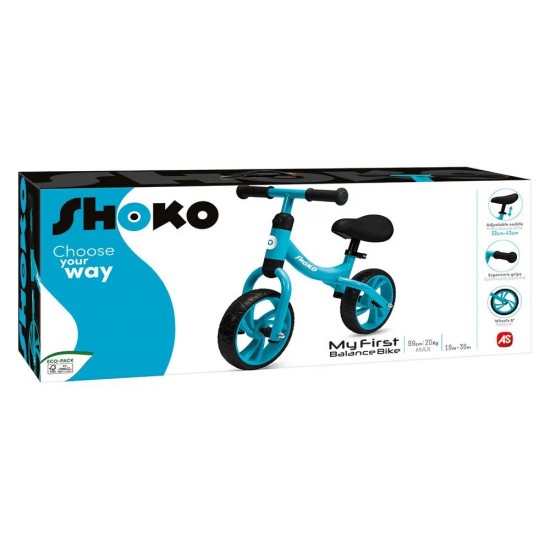 As Shoko Παιδικό Ποδήλατο Ισορροπίας Σε Μπλε Χρώμα Για Ηλικίες 18-36 Μηνών (5004-50513)