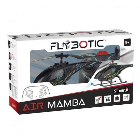 As Silverlit Flybotic Air Mamba Τηλεκατευθυνόμενο Ελικόπτερο Για 8+ Χρονών με Λαμπάδα (7530-84753)