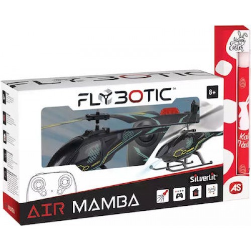 As Silverlit Flybotic Air Mamba Τηλεκατευθυνόμενο Ελικόπτερο Για 8+ Χρονών (7530-84753)