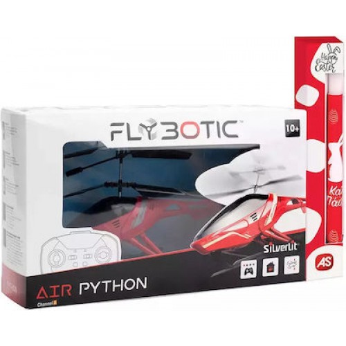 As Silverlit Flybotic Air Python Τηλεκατευθυνόμενο Ελικόπτερο Κόκκινο Για 10+ Χρονών (7530-84787)