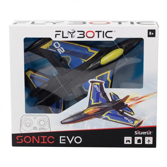 As Silverlit Flybotic Sonic Evo Τηλεκατευθυνόμενο Αεροπλάνο Μπλε Για 8+ Χρονών (7530-85741)