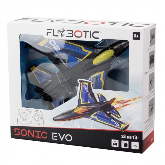 As Silverlit Flybotic Sonic Evo Τηλεκατευθυνόμενο Αεροπλάνο Μπλε Για 8+ Χρονών (7530-85741)