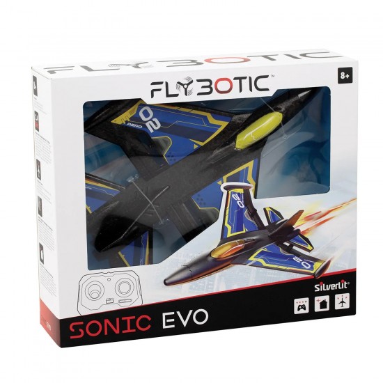 As Silverlit Flybotic Sonic Evo Τηλεκατευθυνόμενο Αεροπλάνο Μπλε Για 8+ Χρονών (7530-85741)