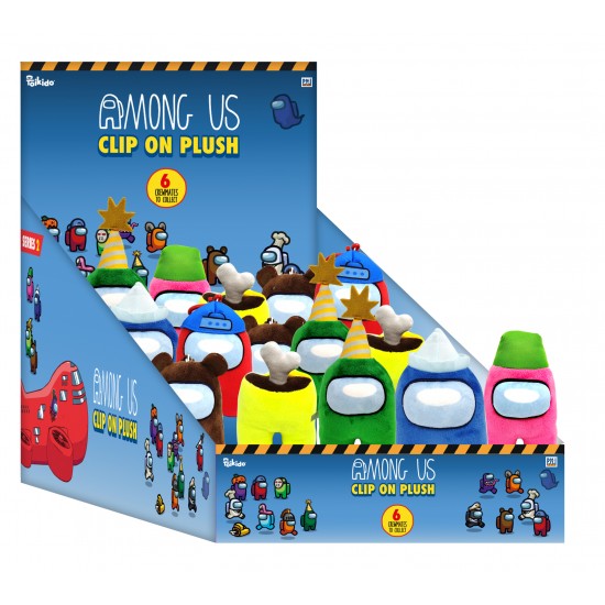 P.M.I. Among Us Clip On Plush Characters 13cm (S2) (AU7204) P.M.I. Among Us Clip On Plush Characters 13cm (S2) (AU7204)