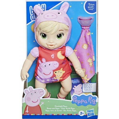 Hasbro Baby Alive Goodnight Peppa Doll για 2 ετών και άνω (F2387)