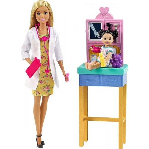 Mattel Barbie Παιδίατρος για 3 ετών και άνω με Λαμπάδα (GTN51)