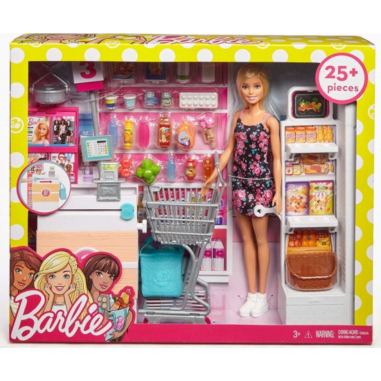 Mattel Barbie Supermarket για 3 ετών και άνω (FRP01)