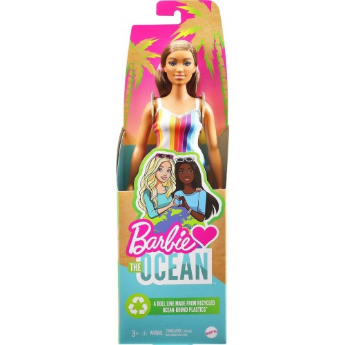 Mattel Barbie Loves The Planet – Barbie Loves The Ocean Strip Dress (GRB35/GRB38)
