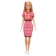 Mattel Barbie Fashionistas 169 Με Ξανθά Μαλλιά Ροζ Φούστα  Μπλούζα  Λευκά Παπούτσια  Κλάμερ με Λαμπάδα (FBR37/GRB59)