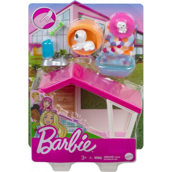 Mattel Barbie Έπιπλα - Σπιτάκι Σκύλου (GRG75 / GRG78)