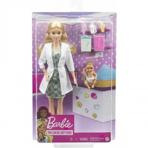 Mattel Barbie Γιατρός για μωράκι για 3 ετών και άνω 30.4εκ. (GVK03)