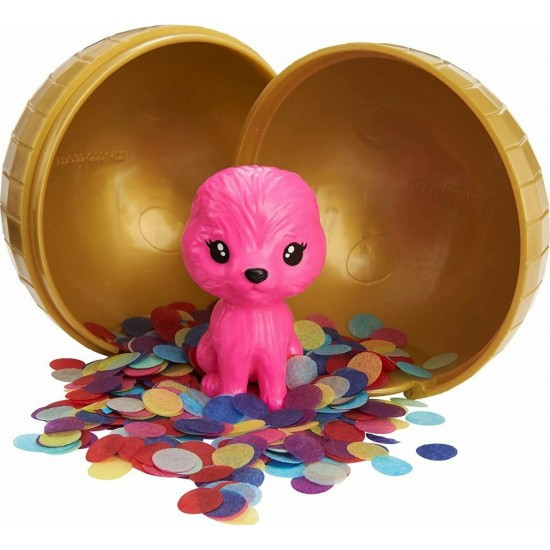 Mattel Barbie Κούκλα Hair Swaps Glittery Μωβ για 3 ετών και άνω (HBG38/HBG40)