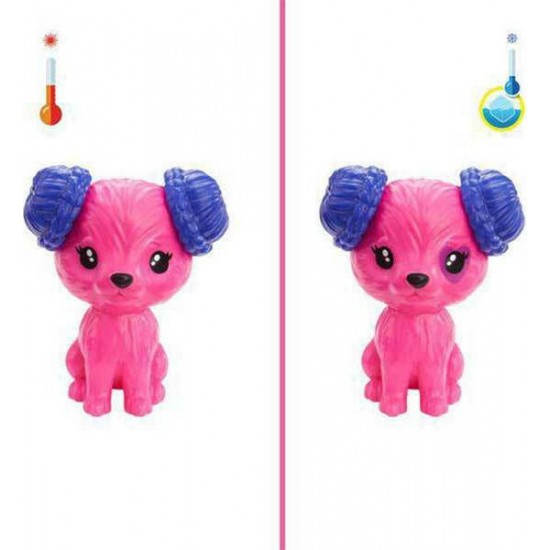 Mattel Barbie Κούκλα Hair Swaps Glittery Μωβ για 3 ετών και άνω (HBG38/HBG40)