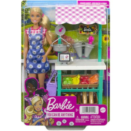 Mattel Barbie You can be Anything - Farmers' Market Playset με Λαμπάδα(HCN22)