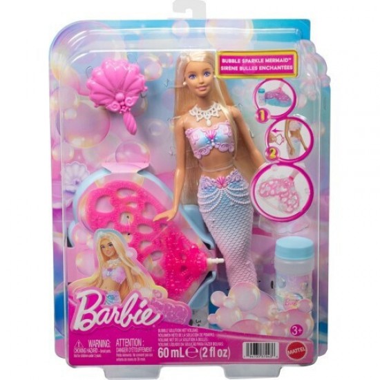 Mattel Barbie: Bubble Sparkle Mermaid Doll (JLW56) Mattel Barbie: Bubble Sparkle Mermaid Doll (JLW56)