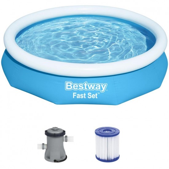Bestway Fast Set πάνω από το έδαφος σετ πισίνας 305cm x 66cm (57458)