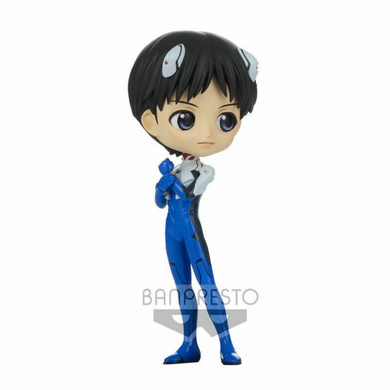 Banpresto Q Posket: Evangelion New Theatrical Edition - Shinji Ikari (Plugsuit Style) (Ver.A) Figure (14cm) (18353)