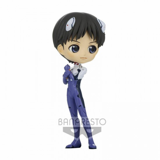 Banpresto Q Posket: Evangelion New Theatrical Edition - Shinji Ikari (Plugsuit Style) (Ver.B) Figure (14cm) (18354)