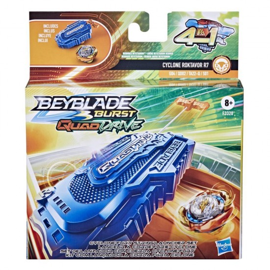 Hasbro Beyblade Burst QuadDrive Cyclone Fury String Launcher Set (F3320)