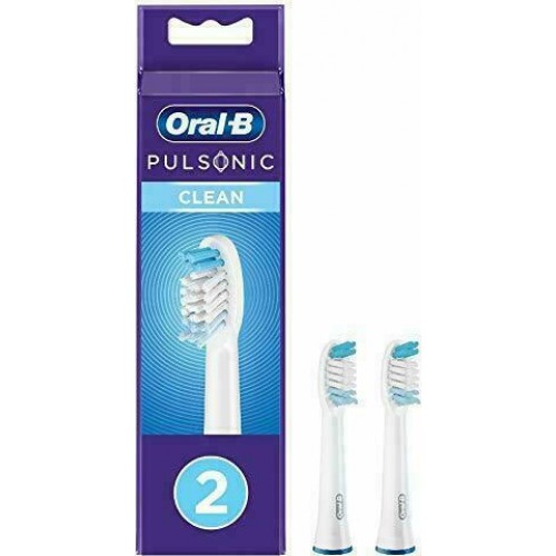 Braun Oral-B Pulsonic Clean Ανταλλακτικές Κεφαλές για Ηλεκτρική Οδοντόβουρτσα 2τμχ (4210201299783)