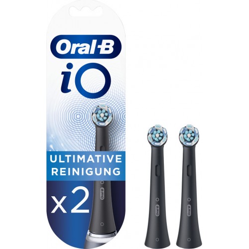Braun Oral-B iO Ultimate Clean Black Ανταλλακτικές Κεφαλές για Ηλεκτρική Οδοντόβουρτσα 2τμχ (4210201319832)