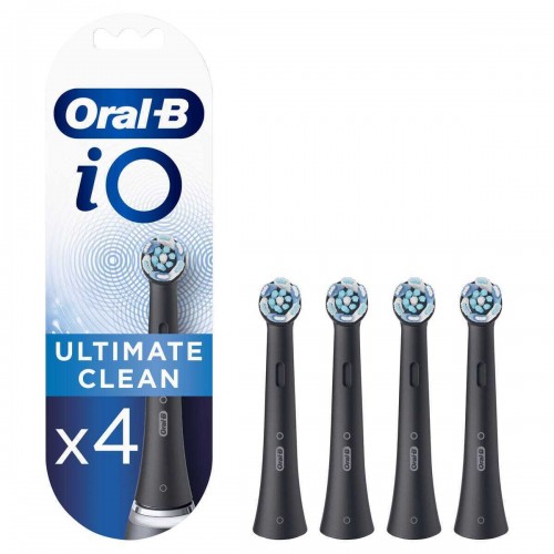 Braun Oral-B iO Ultimate Clean Ανταλλακτικές Κεφαλές για Ηλεκτρική Οδοντόβουρτσα Black 4τμχ (4210201319856)